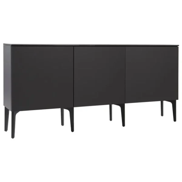 Montana Furniture Aufbewahrungsmöbel-Lundia Fuuga Sideboard, 192 cm, drei Türen, Schwarz