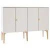 Lundia Aufbewahrungsmöbel-Fuuga Sideboard, 128 cm, Kaschmir - Eiche - Messing