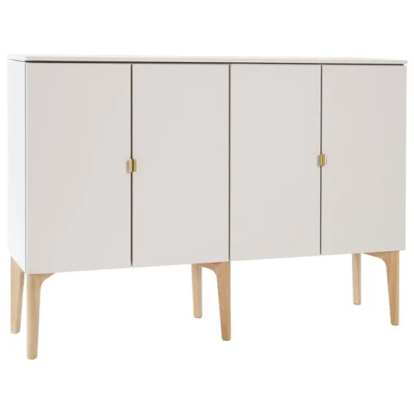 Lundia Aufbewahrungsmöbel-Fuuga Sideboard, 128 cm, Kaschmir - Eiche - Messing