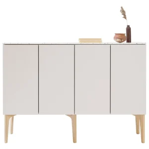 Lundia Aufbewahrungsmöbel-Fuuga Sideboard, 128 cm, Kaschmir - Terrazzo - Eiche