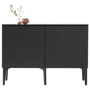 Lundia Aufbewahrungsmöbel-Fuuga Sideboard, 128 cm, zwei Türen, Schwarz