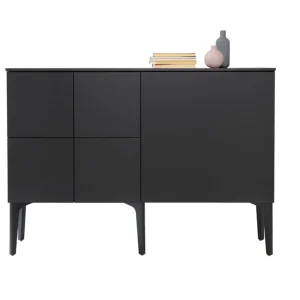 Woud Aufbewahrungsmöbel-Lundia Fuuga Sideboard, 128 cm, Schwarz