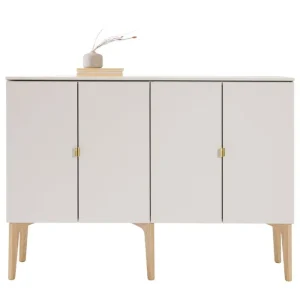 Lundia Aufbewahrungsmöbel-Fuuga Sideboard, 128 cm, Kaschmir - Eiche - Messing