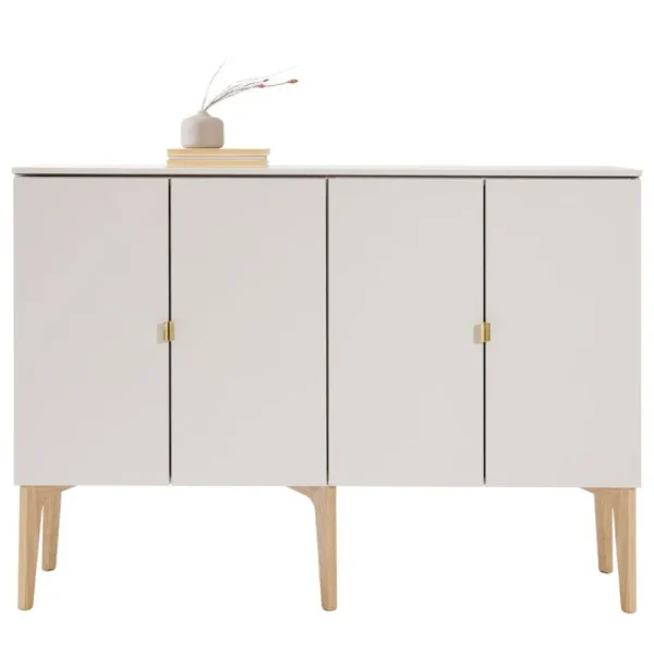 Lundia Aufbewahrungsmöbel-Fuuga Sideboard, 128 cm, Kaschmir - Eiche - Messing