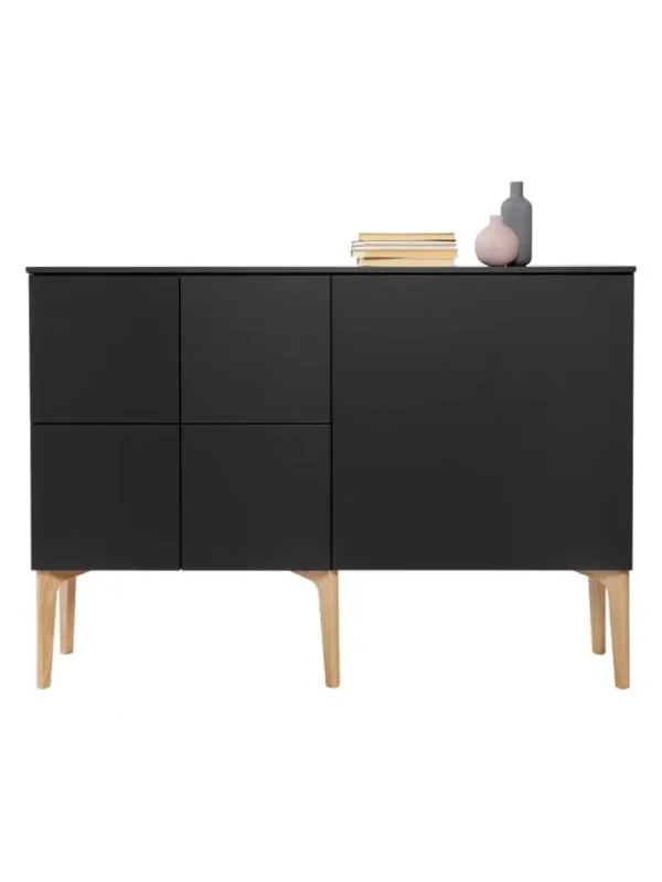 Ariake Aufbewahrungsmöbel-Lundia Fuuga Sideboard, 128 cm, Eiche schwarz