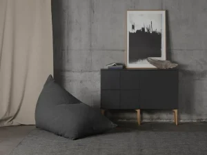 Ariake Aufbewahrungsmöbel-Lundia Fuuga Sideboard, 128 cm, Eiche schwarz