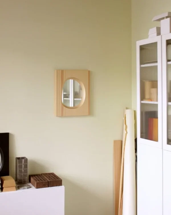 ferm LIVING Spiegel-Lundia Knot Wandspiegel, Kiefer