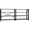 String Furniture Regale-Lundia Offenes Classic Regal, doppelt, 204 cm, Schwarz