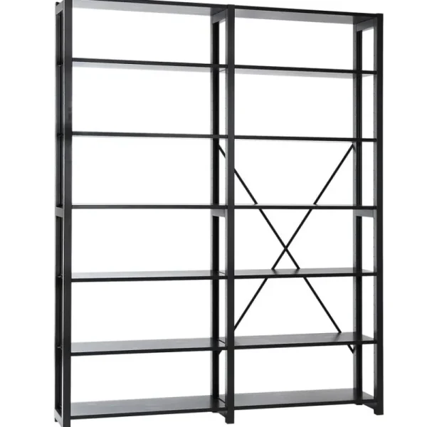 Frama Regale-Lundia Offenes Regal Classic, doppelt, schwarz