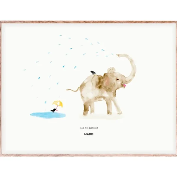 Kinder MADO Kinderzimmereinrichtung | Poster Und Pinnwände^Ellie the Elephant Poster, 40 x 30 cm