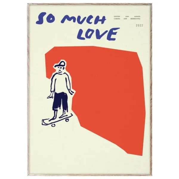 Kinder MADO Kinderzimmereinrichtung | Poster Und Pinnwände^So Much Love Skateboard Poster, 30 x 40 cm