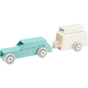 Kinder Magis Spielzeug | Kinderzimmereinrichtung^ArcheToys, Auto 2 und Anhänger, Hellgrün - Weiß