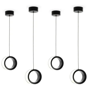 Muuto Deckenleuchten-Magis Lost Pendelleuchte, L, Schwarz - Weiß