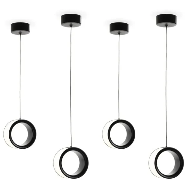 Muuto Deckenleuchten-Magis Lost Pendelleuchte, L, Schwarz - Weiß