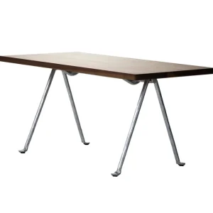 &Tradition Tische-Magis Officina Couchtisch, verzinkt, amerikanischer Nussbaum