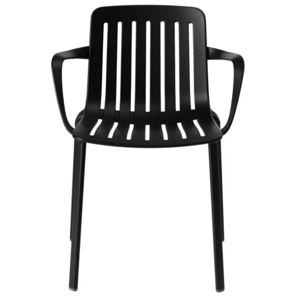 Magis Terrassenmöbel | Sitzgelegenheiten^Plato Stuhl mit Armlehnen, Schwarz