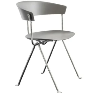 Magis Terrassenmöbel | Sitzgelegenheiten^Stuhl Officina, verzinkt, metallic grau