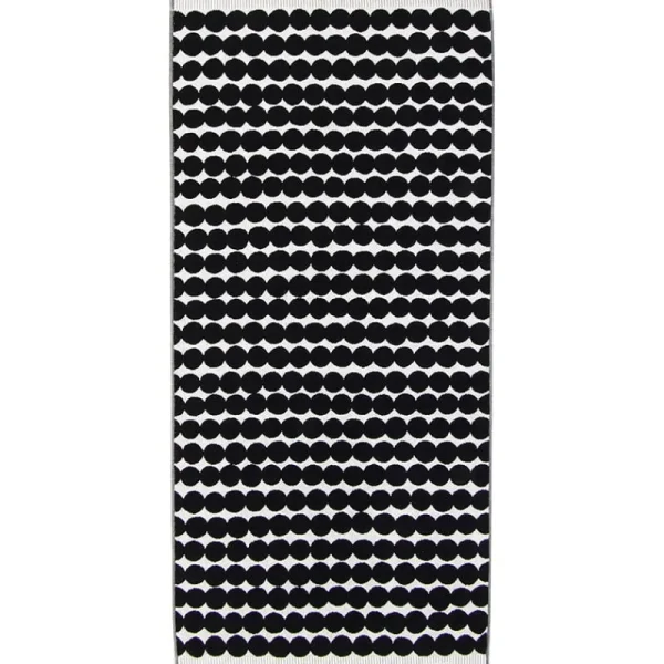 Marimekko Badezimmertextilien^Badetuch Räsymatto, schwarz - weiß