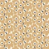 Marimekko Stoffe^Beschichteter Pieni Unikko Stoff, cremeweiß - beige - dunkelblau
