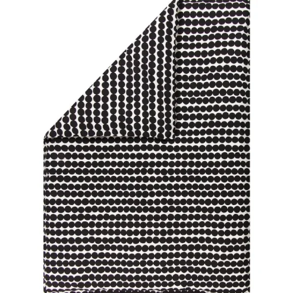 Marimekko Bettwäsche^Bettbezug Räsymatto 150 x 210 cm, weiß – schwarz