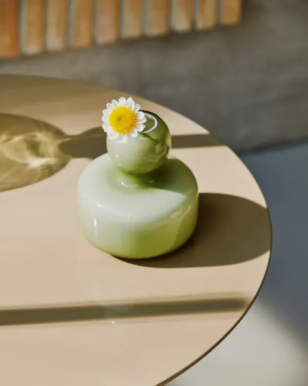 Georg Jensen Vasen-Marimekko Blumenvase, oliv