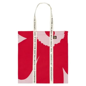 Marimekko Taschen^Carrier Midi Unikko Tasche, rot - hellrosa