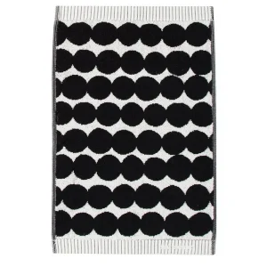 Marimekko Badezimmertextilien^Gästehandtuch Räsymatto, schwarz - weiß