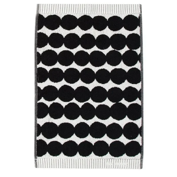 Marimekko Badezimmertextilien^Gästehandtuch Räsymatto, schwarz - weiß