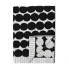 Marimekko Badezimmertextilien^Handtuch Räsymatto, schwarz - weiß