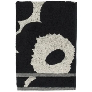 Marimekko Badezimmertextilien^Handtuch Unikko, Baumwolle – Dunkelblau