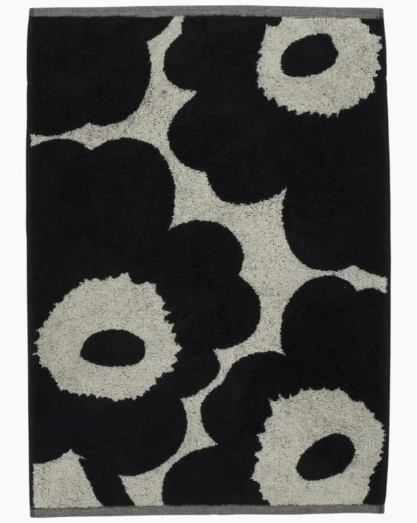 Marimekko Badezimmertextilien^Handtuch Unikko, Baumwolle – Dunkelblau