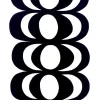 Marimekko Stoffe^Kaivo Stoff, weiß-schwarz