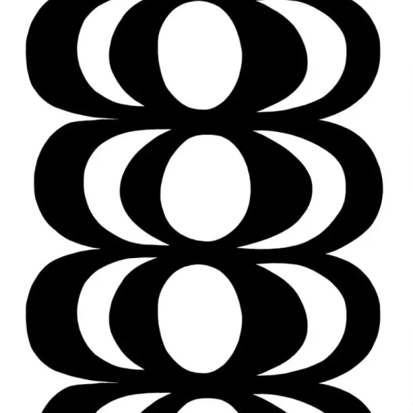 Marimekko Stoffe^Kaivo Stoff, weiß-schwarz