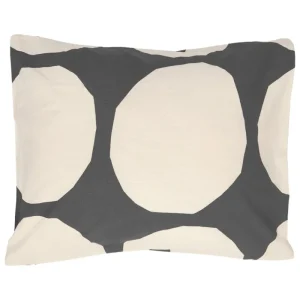 Finnish Design Shop Bettwäsche^Marimekko Kivet Kissenbezug, 50 x 60 cm, Graphitgrau - Cremeweiß