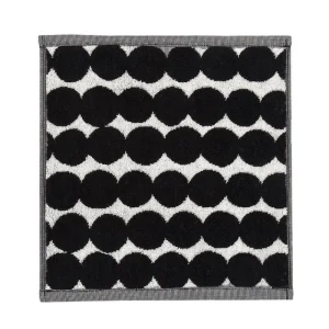 Marimekko Badezimmertextilien^Kleines Handtuch Räsymatto, schwarz - weiß