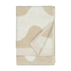 Marimekko Badezimmertextilien^Lokki Gästehandtuch, Beige – Weiß