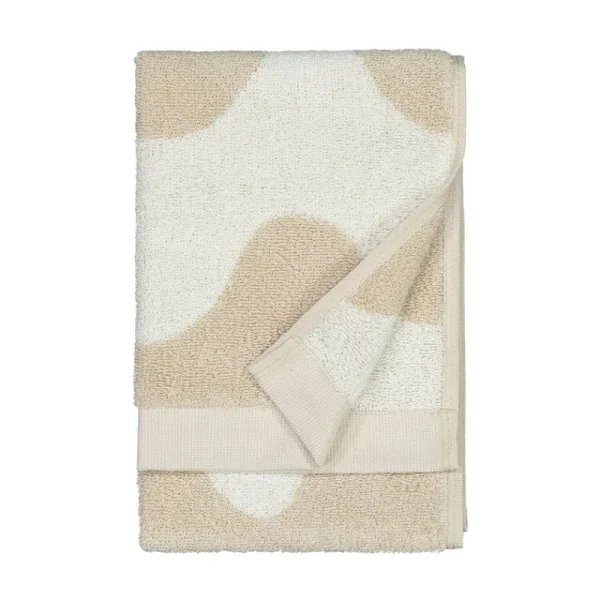 Marimekko Badezimmertextilien^Lokki Gästehandtuch, Beige – Weiß