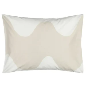 Marimekko Bettwäsche^Lokki Kopfkissenbezug 50 x 60 cm, Weiß – Beige