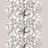 Marimekko Stoffe^Lumimarja Stoff, Beige – Braun – Blau