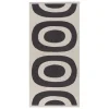 Marimekko Badezimmertextilien^Melooni Badetuch, Graphitgrau - Naturweiß