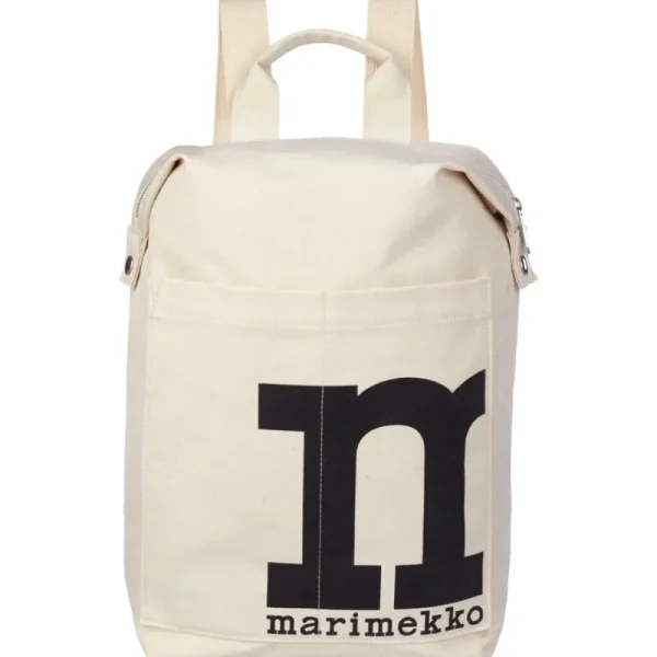 Marimekko Taschen^Mono Backpack Solid Rucksack, Baumwollweiß