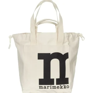 Marimekko Taschen^Mono City Tote Solid Schultertasche, Baumwollweiß