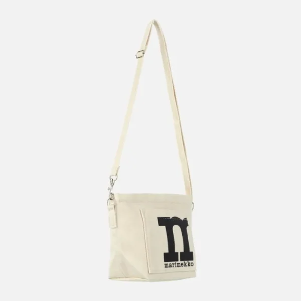 Marimekko Taschen^Mono Mini Crossbody Solid Schultertasche, Baumwollweiß