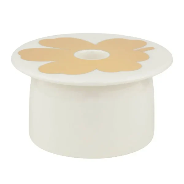 Marimekko Weihnachtsdekoration | Kerzen Und Kerzenhalter^Oiva - Unikko Kerzenhalter, weiß - gold