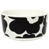 Marimekko Geschirr^Oiva – Unikko Schale 5 dl, Weiß – Schwarz
