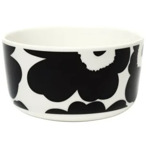 Marimekko Geschirr^Oiva – Unikko Schale 5 dl, Weiß – Schwarz