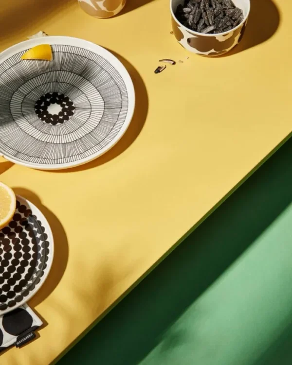 Marimekko Geschirr^Oiva – Unikko Schale 5 dl, Weiß – Schwarz