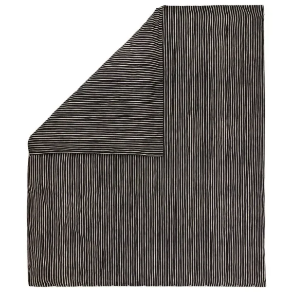 Marimekko Bettwäsche^Piccolo Bettbezug, 240 x 220 cm, schwarz - naturweiß