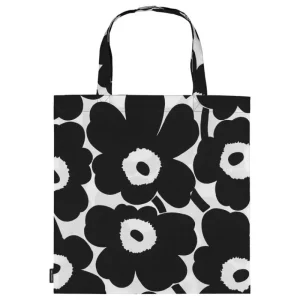 Marimekko Taschen^Pieni Unikko Tasche, Schwarz - Weiß