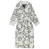 Marimekko Badezimmertextilien^Piirto Unikko Bademantel, elfenbein - schwarz